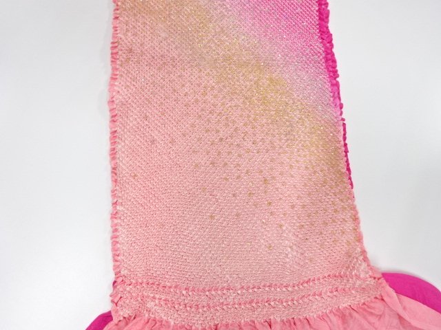  正絹　振袖用　絞り帯揚げ